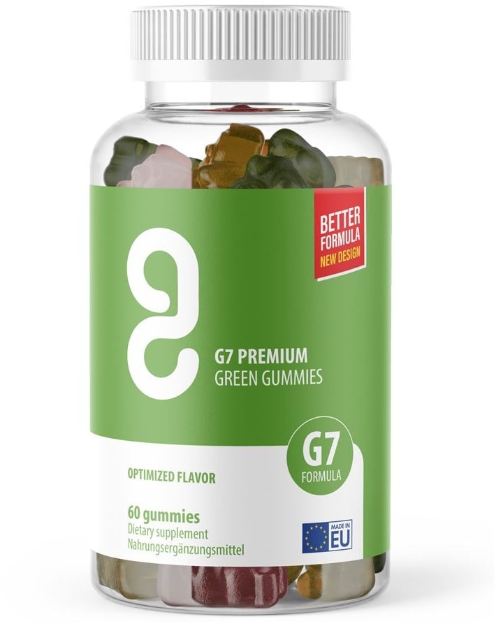 G7 Green Gummies - Mit neuer & verbesserter Formel Fruchtgummi 60 St