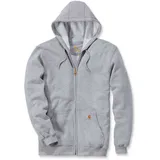 CARHARTT Zip Hooded Sweatshirt Sweatshirt, Heather grey XL