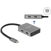 DeLock USB 10 Gbps 4 Port USB Type-C Hub mit USB Type-C Anschluss