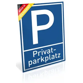 Dreifke Schild Privat Parkplatz 20 x 30 cm Blau