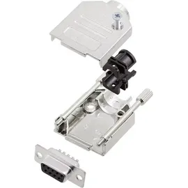 AMPHENOL L17DTZK25+L77SDB25S D-SUB Buchsenleisten-Set 180° Polzahl: 25 Lötkelch 1St.