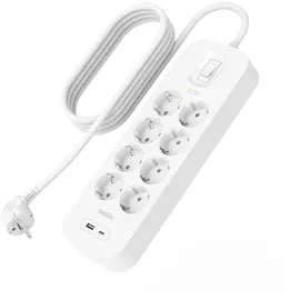Belkin Steckdosenleiste 8-fach 2 m Weiß 1 St.