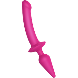 2-in-1 Dildo & Buttplug - Größe L, 29 cm, pink