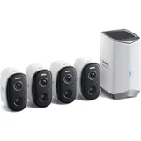 Baseus N1 Plus Outdoor 2K 4-Cam Kit S0TY012131 WLAN IP-Überwachungs-Set 4er Set 2304 x 1296 Pixel