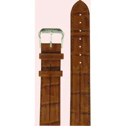 Certina - Leder Ds Courage Lederband Braun 19/18mm C600007074 - alligator-prägung,gelb,kalb