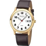 REGENT - Armbanduhr - Herren - Chronograph - F-789 - Braun/Weiß