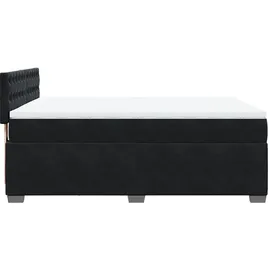vidaXL Boxspringbett 160 x 200 cm Schwarz