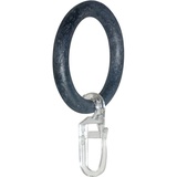 GARESA Gardinenring »Ring mit Haken«, (20 St.), für Durchmesser bis 16 mm, einfache Montage, grau
