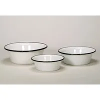 Krüger Schüssel Set 3-tlg. Weiß Ø 24 cm