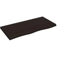 vidaXL Wandregal 100 x 50 x 2-4 cm Dunkelbraun