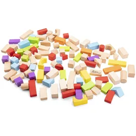 New Classic Toys Holzbausteine-BUNT-100 Teile