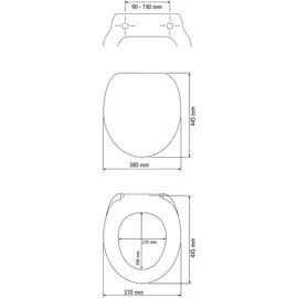 Wenko WC-Sitz Duroplast Weiß