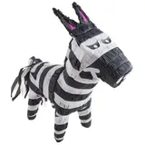 Funny Fashion Pinata Pinata 'Zebra', 50x13x48cm schwarz