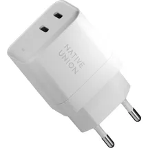Native Union 35W Dual USB-C Fast GaN PD Wall Charger Weiß