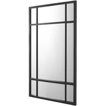 [en.casa] Wandspiegel, Schwarz, Glas, rechteckig 60x90x1.8 cm,