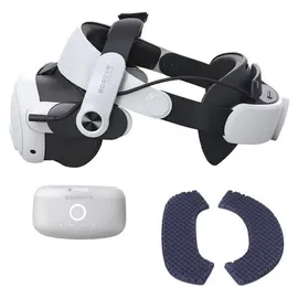 Bobovr M3 Pro Kopfband Akku Weiß/Schwarz für Oculus Quest 3