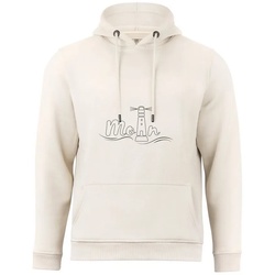Cotton Prime® Hoodie Leuchtturm – Moin mit weichem Innenfleece beige XL