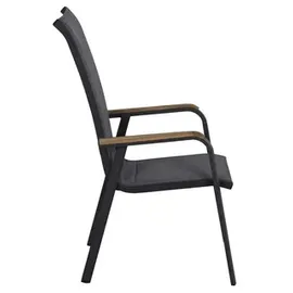 Siena Garden Tesoro Stapelsessel 62,5 x 70,5 x 111 cm anthrazit N40080