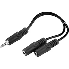 Sandberg Audio-Adapter 3,5mm Klinken-Stecker / 3,5mm Klinken-Buchse (502-16)