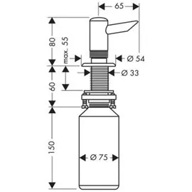 Hansgrohe Seifenspender 40418000 300ml Chrom