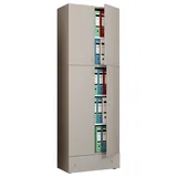 VCM Lona Aktenschrank 70 x 39 x 200 cm grau