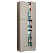 VCM Lona Aktenschrank 70 x 39 x 200 cm grau