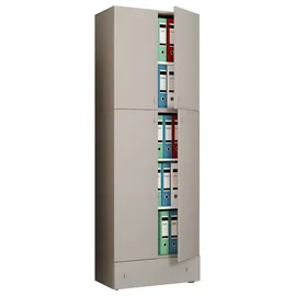 VCM Lona Aktenschrank 70 x 39 x 200 cm grau