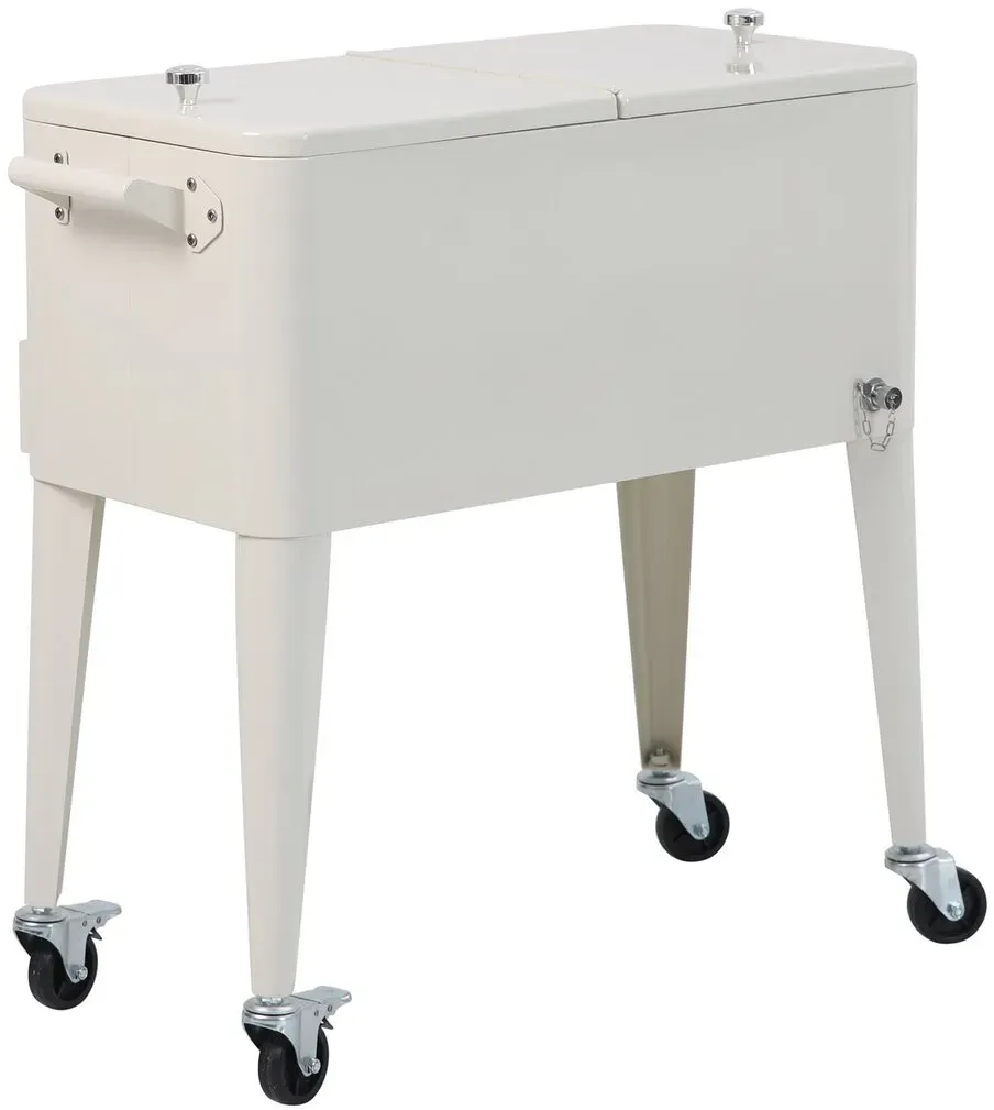 barths »Icy« Kühlbox auf Rädern beige 43x89x91 cm