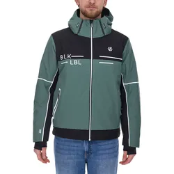 DARE 2b SPEED OUT II Herren Snowboard-Jacke wasserdichte Ski-Jacke nachhaltige Wintersport-Jacke DMP520_P7T Schwarz/Grün - M