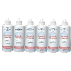 Eyelike Kombi Lösung 6x 360ml  für Kontaktlinsen
