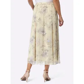 Classic Basics A-Linien-Rock Damen Floral Braun 26