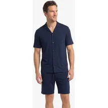 Hanro Pyjama Night & Day Blau M