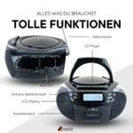 Schwaiger Sound4You CD-Radio schwarz