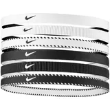 Nike Flex Classic HEA Stirnband, white/black/white