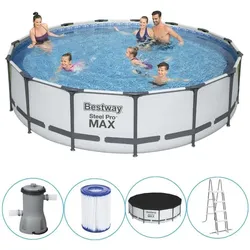 Bestway - Steel Pro MAX - Schwimmbecken mit Filterpumpe - 457x107 cm EINHEITSGRÖSSE