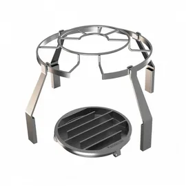 Monolith Räucherbox 34 x 34 cm grau