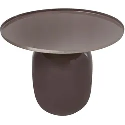 Beistelltisch KAYOOM "Art Deco 525, Abstelltisch aus Metall,funktional und stabil", grau (grau, silber, grau, grau), B:51cm H:40,5cm T:51cm, 100% Eisen, Tische, Dekorativ, glanzvolle Lackierung, stilvolles Design