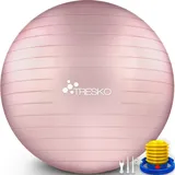 TRESKO Gymnastikball Rosa 65 cm