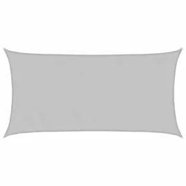 vidaXL Sonnensegel Hellgrau 3,5x2 m 100% Polyester Oxford