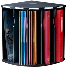 Exacompta 393714D 3er Pack Ergonomische Sortierablage THE CORNER mit 5 Fächern Schwarz/grau,