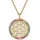 Engelsrufer Kette mit Anhänger Lebensblume Gold / bunt