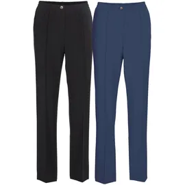 GOLDNER Stretchhose Blau/Schwarz 38