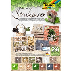 folia Motivblock Struktur farbsortiert 80/270 g/qm 26 St.