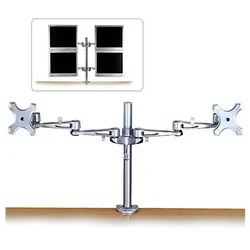 Lindy Dual Adjustable LCD Arms - Montagekomponente (2 Gelenkarme)