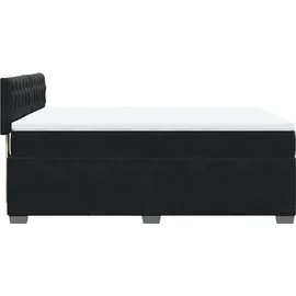 vidaXL Boxspringbett 140 x 200 cm Schwarz