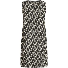 Betty Barclay Sommerkleid A-Linien Schwarz/Beige 46