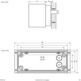 EVN Lichttechnik Außenwandleuchte Aluminium 9,8 cm IP44 18 W anthrazit