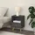 [en.casa] Nachtschrank Sundsvall 40 x 30 x 54 cm Dunkelgrau