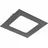 Aigostar Eckige LED Einbauleuchte 6W schwarz 120 x 120 x 22mm