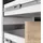 akord furniture factory AKORD B20 links Weiß Front Sonoma-Eiche B155 x H77 x T85 cm - Weiß/Bronze